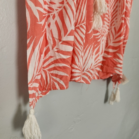 Cleobella Dreamy Sunset Caftan Palm Tree Viscose Beach Bathing Suit Cover Up OS - Picture 5 of 9